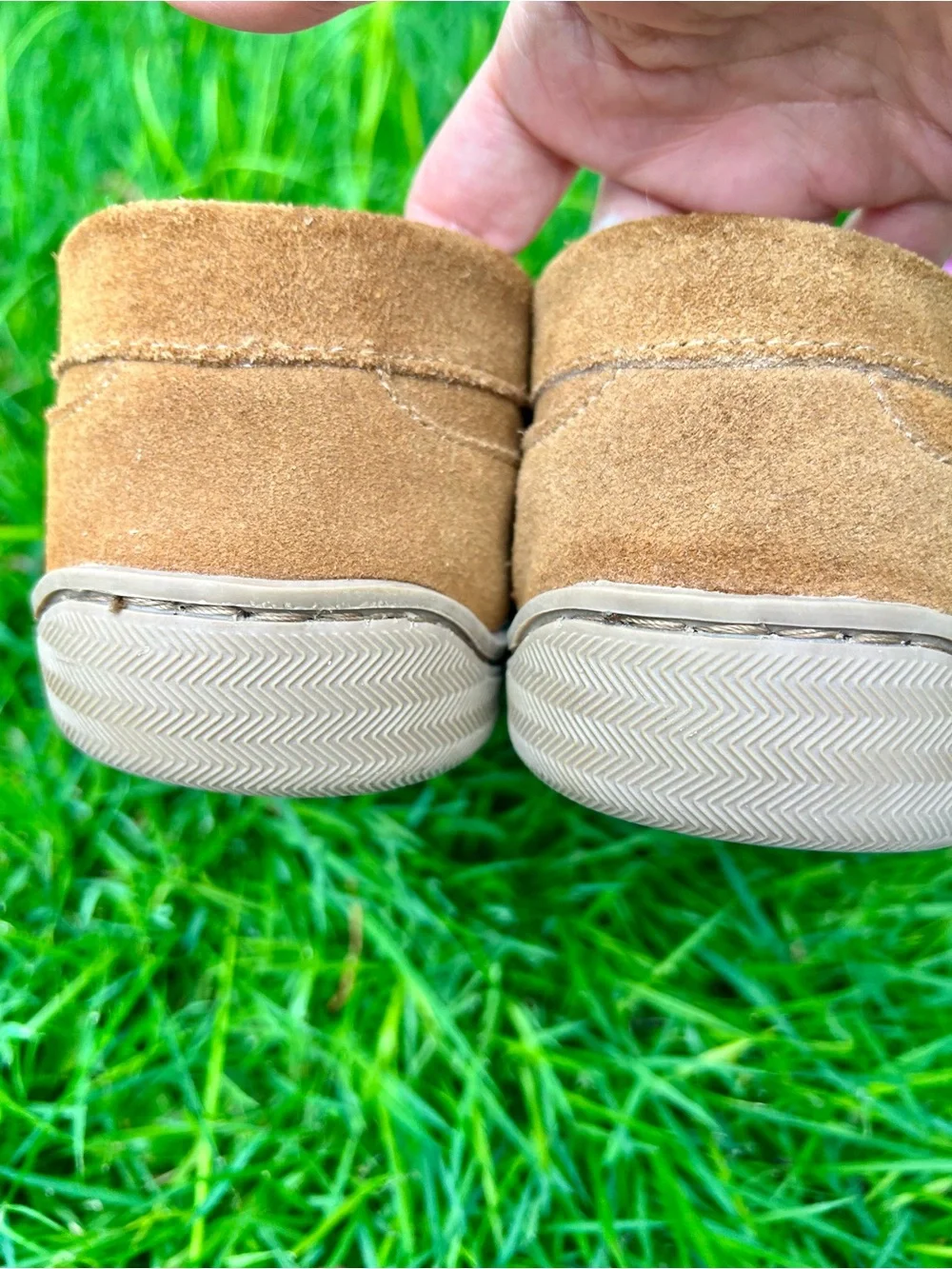 NWOB Men’s 9 My Slippers Luxury Leather Suede Coastal Fur Brown Boat Shoes Prep